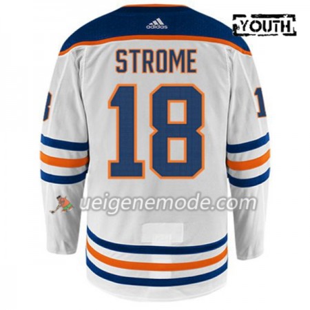 Kinder Eishockey Edmonton Oilers Trikot RYAN STROME 18 Adidas Weiß Authentic